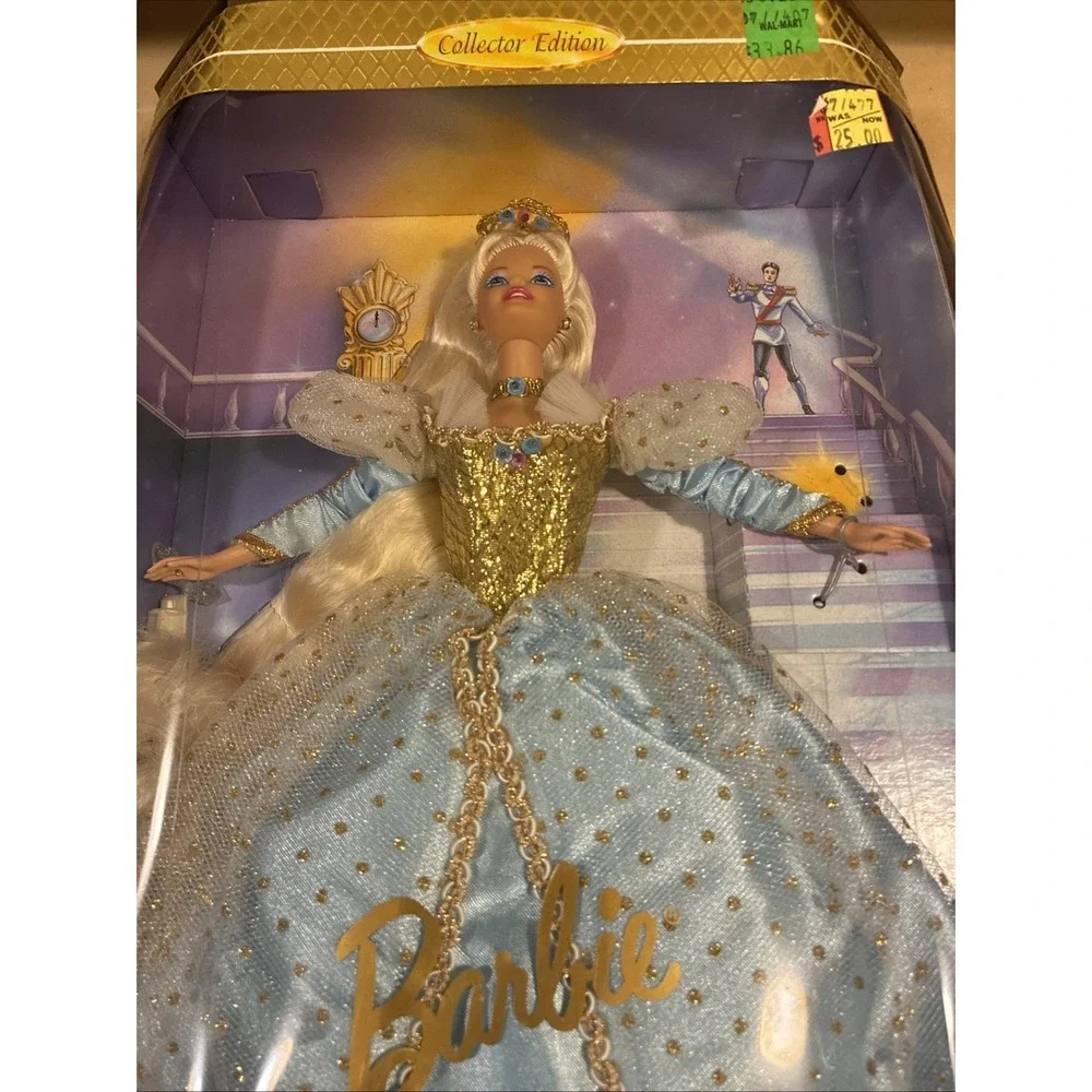 Vtg Barbie as Cinderella 1996 Mattel Collector Edition NRFB Fairytale Princess - Picture 5 of 9